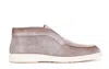 Santoni Mens Grey Detroit Slip-on Suede Desert Boots In Tortora