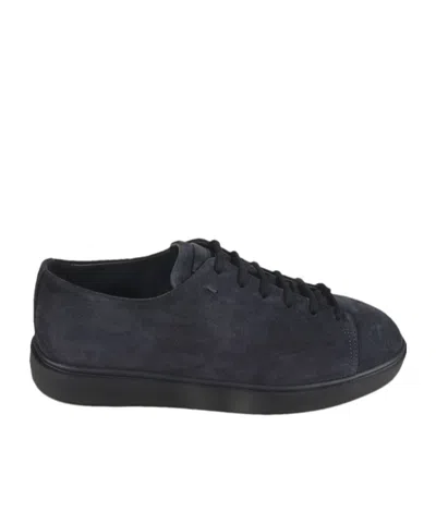 Santoni Lace-up Sneakers In Black