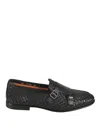 Santoni Leather Carlos Double-strap Monk Shoes In Black