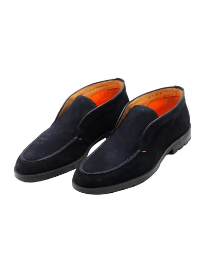 Santoni Laced Shoes In Blue