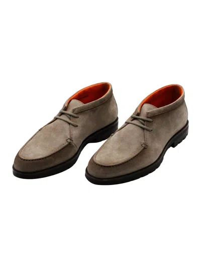 Santoni Laced Shoes In Brown