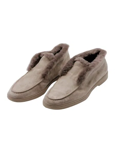 Santoni Laced Shoes In Brown