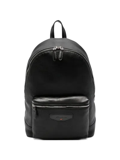 SANTONI LEATHER BACKPACK
