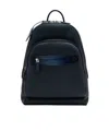 Santoni Logo-engraved Backpack In Blue
