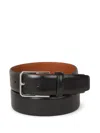 Santoni 40 Regular Suede Belt Buckle Rectangular In Black