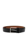 Santoni Leather Belt In Brown