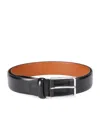 Santoni Leather Belt In Multi