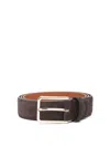 Santoni Regular Belt In Brown