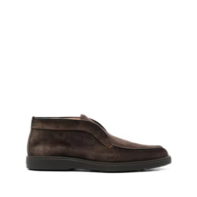 SANTONI LEATHER BOOTS