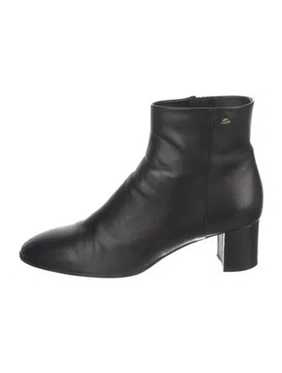 Pre-owned Santoni Leather Boots In Black