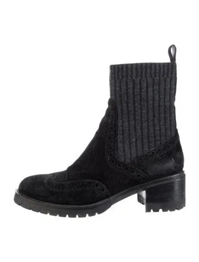 Pre-owned Santoni Leather Boots In Black