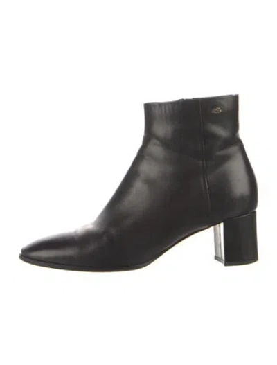 Pre-owned Santoni Leather Boots In Black
