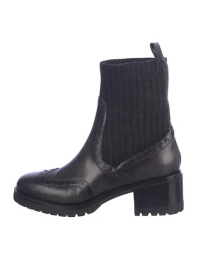 Pre-owned Santoni Leather Boots In Blue