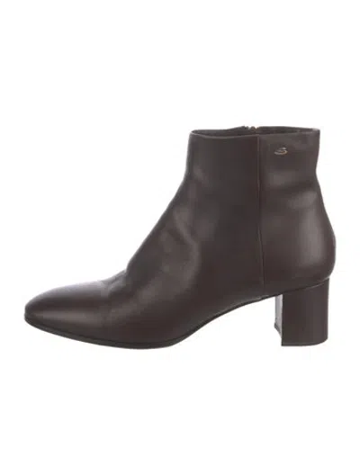 Pre-owned Santoni Leather Boots In Brown