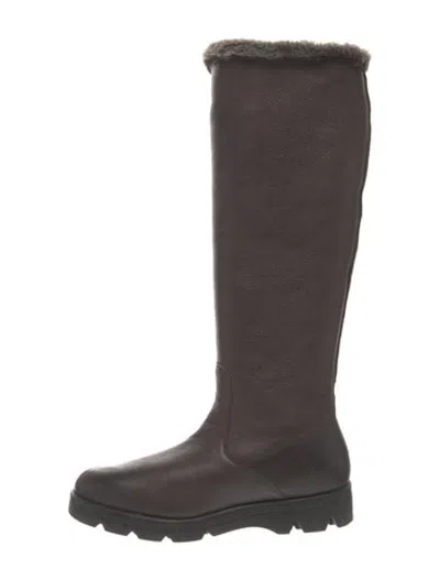 Pre-owned Santoni Leather Boots In Brown
