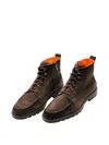 Santoni Suede Boots In Brown
