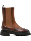 SANTONI LEATHER BOOTS