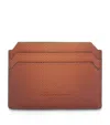 Santoni Leather Card Holder In Brown