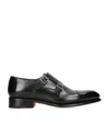 Santoni Ira Double Monk Strap Shoe In Black