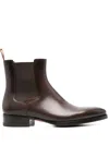 Santoni Eugene Chelsea Ankle Boots In Brown