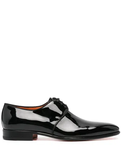 Santoni Business Shoes Derby 14667 In Black