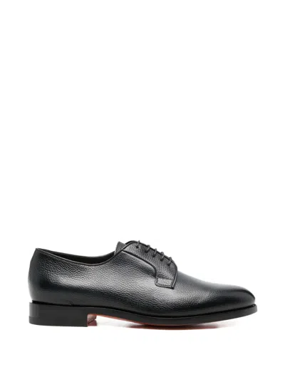 Santoni Ensley Lace-up Shoes In Black