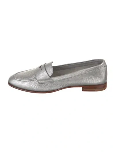 Pre-owned Santoni Leather Dress Loafers W/ Tags