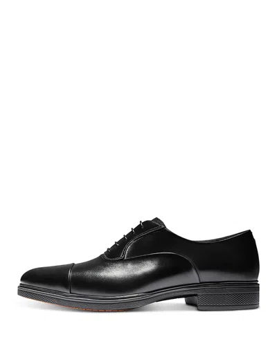 Santoni Leather Dress Shoes In Black