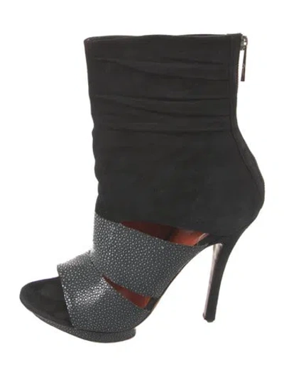 Pre-owned Santoni Leather Gladiator Sandals In Black