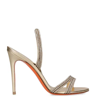 Santoni Leather Justine Slingback Heels 105