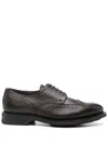 Santoni Leather Brogues In Brown