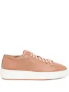 Santoni Leather Lace-up Sneakers