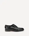 Santoni French Leather And Rubber Background In Black