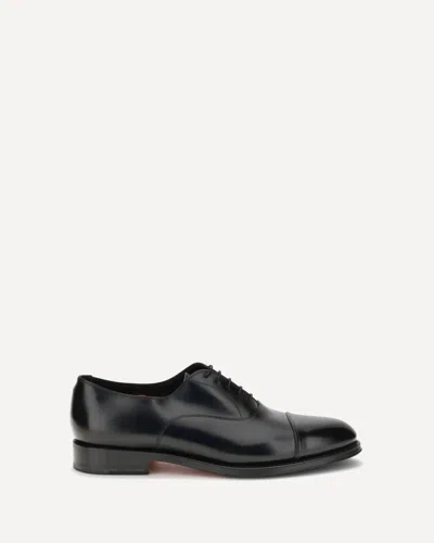 SANTONI LEATHER LACE-UPS