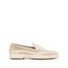 Santoni Slip-on Shoes With Round Toe And Rubber Sole
