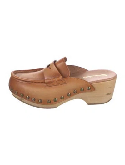 Pre-owned Santoni Leather Loafers In Neutral