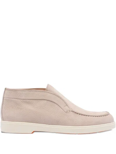 SANTONI LEATHER LOAFERS