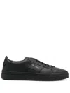 Santoni Men's Black Leather Dbs Oly Sneaker In Black