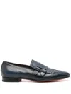 Santoni Decorative-stitching Leather Monk Shoes