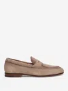 Santoni Leather Moccasin Shoes