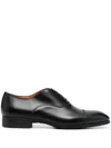 Santoni Man Lace-up Shoes Black Size 5.5 Soft Leather