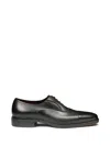 Santoni French Leather And Rubber Background In Black