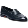 Santoni Famed Leather Loafers In Blue