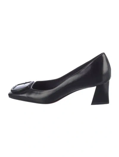Pre-owned Santoni Leather Pumps In Black