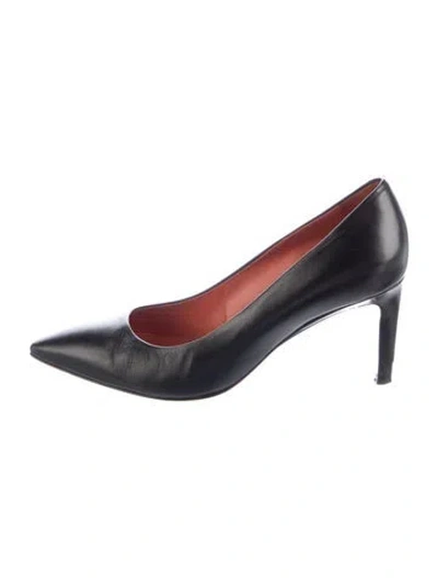 Pre-owned Santoni Leather Pumps In Black