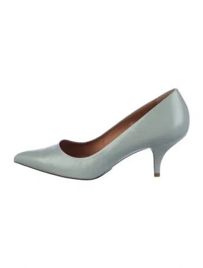 Pre-owned Santoni Leather Pumps In Green