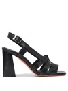 Santoni Toe Strap Sandals Buckle Detail