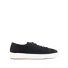 Santoni Logo-patch Lace-up Sneakers