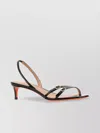 Santoni Leather Virna Sandals Buckle Detail