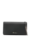 Santoni Leather Wallet In Black